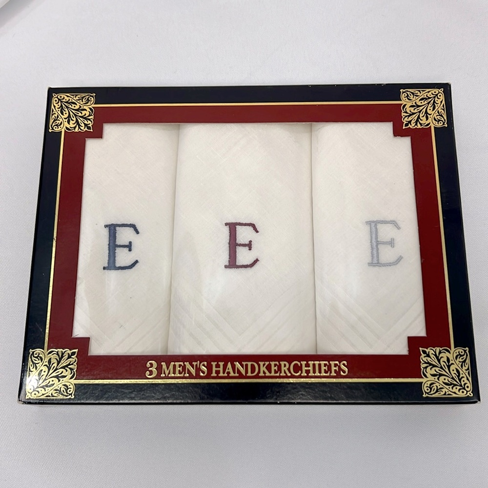 Men’s Handkerchief Monogrammed Set